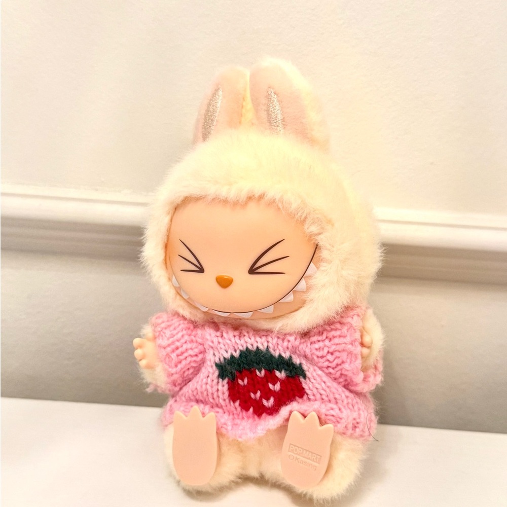 Labubu Strawberry Sweater